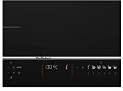 De dietrich placa de inducción 65cm 3 fuegos 7400kw negro dpi7570xt