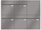 RENZ/Plan / 5er Unterputz-Briefkastenanlage Einbau-Briefkasten/RAL-Farbe 9007 Volumen 21 L/Dein-Briefkasten.de