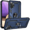 Fetrim Funda para Galaxy A32 5G, Carcasa Shock Absorción de TPU y PC con Anillo de rotación Soporte para Samsung Galaxy A32 5G Azul Marino