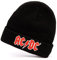 AC/DC Beanie Unisex Männer Frauen Schwarz Gestrickte Wollband-Hut One Size