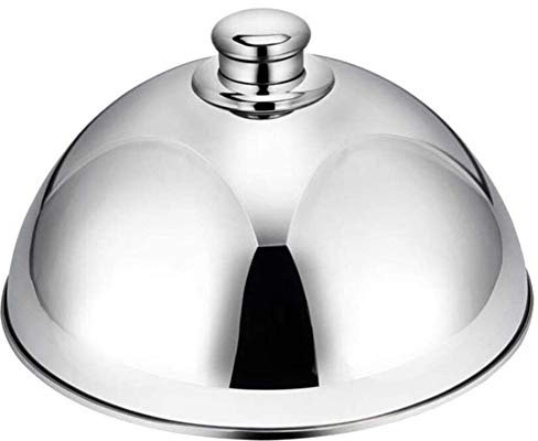 FRLUYNG Burgerhaube Haube Steak Abdeckhaube Edelstahl Tellerglocke Teppanyaki Deckel für Glocke Grill Zubehör Garglocke