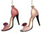 Kaemingk Christbaumschmuck Glas High Heels mit Blumen 1 Stück Sortiert 10cm Weihnachtskugeln rosa oder pink