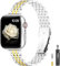 TISIMO Bracelet de montre pour Apple Watch 41 mm, 40 mm, 38 mm, 45 mm, 44 mm, 42 mm, 49 mm, Ultra Series 8 7 6 5 4 3 2 1 SE SE2 pour homme et femme, 41 mm, or argenté)