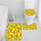 Badematten Set 3D 40x60 Ente Badezimmerteppich-Set absorbierend 3-teiliges maschinenwaschbare weich badteppich schnell trocknend Karikatur Tier Kawaii Badvorleger mit wc deckelbezug