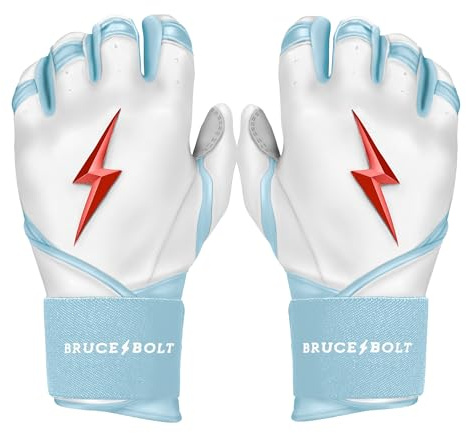 BRUCE BOLT Signature Series Long Cuff Batting Gloves - Ian Happ Edition - Happ White Large