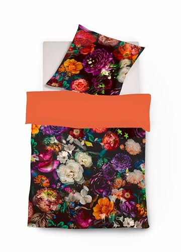 fleuresse Mako-Satin Bettwäsche Bed Art S Zaventem Multicolor 1 Bettbezug 135 x 200 cm + 1 Kissenbezug 80 x 80 cm