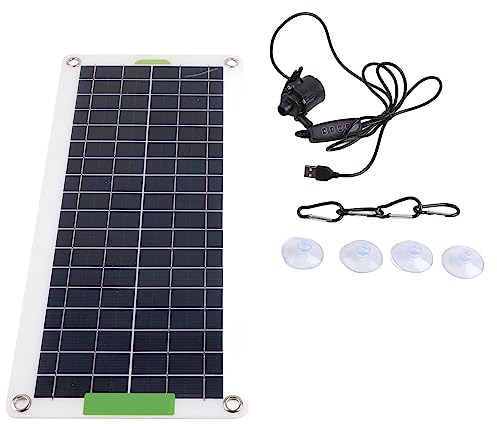 Solarbrunnen Pumpen Kit, 12V 30W Solarpanel und Solar Wasserpumpe für Vogeltränke, solarbetriebener Springbrunnen für Fischbecken, Springbrunnenpumpe für Teiche, Garten, Pool