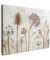 MuchoWow© Leinwandbild 40x30 cm Dekoration Wohnzimmer Bilder Aufhängen Wall Decoration Living Room Wohnungs Wanddeko Vintage Deko Moderne Blumen - Aquarell - Stillleben - Braun - Vintage
