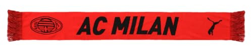 ACM 1899 Sciarpa Ess Sciarpa con scritta AC MIlan, Logo Ufficiale, Taglia Unica, per Uomo e Donna Unisex - Adulto