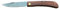 AUSONIA - 23241 COLTELLO DA TASCA ZUAVA CM 16 CON LAMA INOX DA 6,5 CM E MANICO IN LEGNO SAPELLI