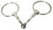 EQI Trense, loser Ring, Stahl, mit einzelnem Gelenkmund, 12,7 cm