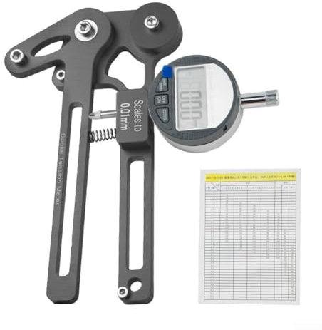 Medidor de tensión para radios de bicicleta, medidor de tensión digital para ruedas de 26 a 29 ruedas, edición electrónica (reloj electrónico negro)