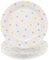 HNH Platos de Papel Lunares multicolores 24 piezas 23cm Platos Desechables para Fiesta