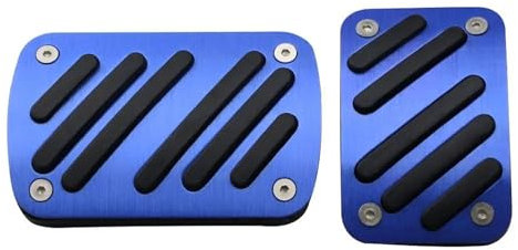 Repose-Pied Kit Pédales D'accélérateur Et d'embrayage Frein Voiture Aluminium Couvercle Pédale Automatique pour Peugeot 308 SW 408 4008 5008 Accessoires Freins Pédale Couvre(Couleur:Bleu)