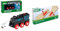 BRIO World - 33599 Akku Lok mit Mini USB & Bahn 33344 - Mechanisches Weichenpaar - Eisenbahnzubehör Holzeisenbahn - Empfohlen für Kinder ab 3 Jahren