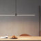 Led Dimmbar Pendelleuchte Esstisch, Hängeleuchte Mit Fernbedienung, Hängelampe Linear Design, Höhenverstellbar Kronleuchter Für Kücheninsel Esszimmer Küche büro Lampe Schwarz (Schwarz, L80cm)