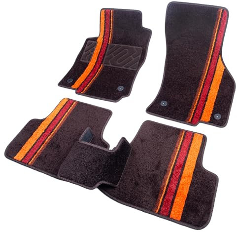 Deluxion Auto Fußmatten für Volkswagen VW Golf 8 2020 - jetzt, rutschfest, wasserdicht,maßgeschneiderte Velours Autoteppiche, Automatten,einfache Reinigung, für 2020 2021 2022 2023 2024 2025