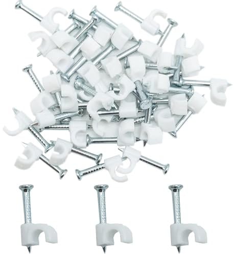 3mm Round Cable Clips 100pcs Assortment Cable Holder Management Wire Tidy Clips
