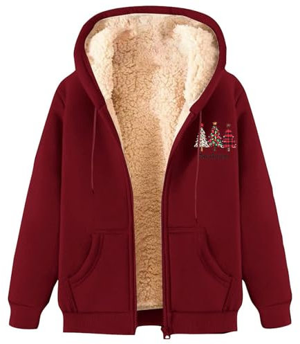 RLEHJN Herren Winterjacke Fleecejacke Dicker Warm Sherpa Futter Casual Lose Teddyjacke Plüschjacke Winter Winter Sweatjacke Mit Kapuze Zipper Hoodie Jacke Kapuzenpullover Mit Taschen