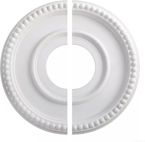 Lightweight Round Decorative Ceiling Medallion Plate For Fixtures Stylish Home Decor