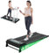 CITYSPORTS Treadmills,Walking Pad with Remote Control,Under Desk Treadmill for Home/Office Fitness Exercise,Portable Treadmill 1-6KM/H,LCD Display,No Assembly (Black Green)