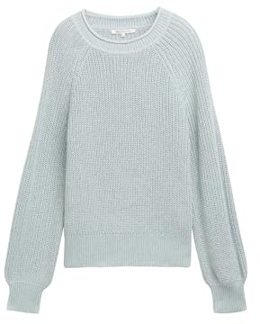 TOM TAILOR Denim Damen Strickpullover mit leichten Ballonärmeln