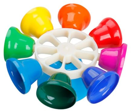 TOYANDONA Oktavrotierende Glocke kinderinstrumente - die Uhr Kleinkind Lernspielzeug für Acht-Ton-Glocke Metall Colorful