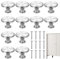Cabinet Knobs,12PCS Cupboard Door Knobs,Kitchen Door Knob for Cupboard, Wardrobe & Kitchen Drawers (Rust-Proof, Easy Fit Modern Design)