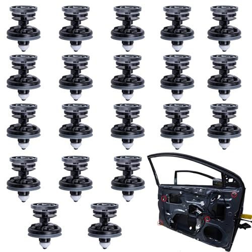 20 Pcs Car Interior Door Card Trim Clips Set, Car Panel Mounting Trim Clips, Auto Door Trim Fixing Clips, Plastic Bumper Fastener Clips for Golf 5, 6, 7, A4, A5, A6, Car Door Repair