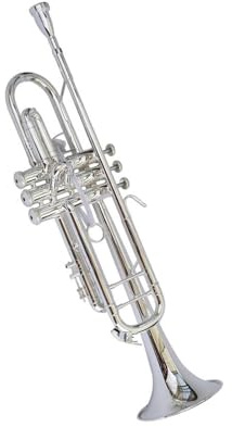 Professionelles Instrument Trompete Trompete Profi Originalinstrument B(Silver)