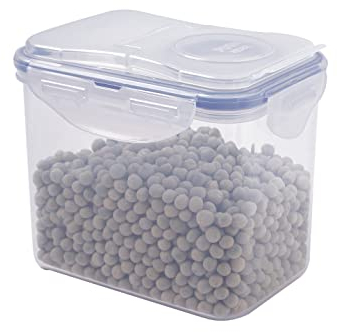 LocknLock PP Classic Schüttdose 1L | 15,1 x 10,8 x 12,4 cm | 100 % Luftdichte Aufbewahrungsbox | Lebensmittelspender für Müsli oder Futter | BPA-freier & spülmaschinenfester Vorratsbehälter