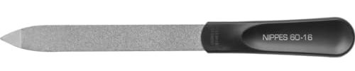 nippes Solingen Saphir-Nagelfeile | Vernickelter Edelstahl | Pediküre Maniküre Nagelfeile | Zum Kürzen und Feilen der Nägel | Made in Germany | 16 cm