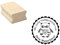 Handmade Stempel VINTAGE EULE - mit persönlichem Wunschtext oder Namen
