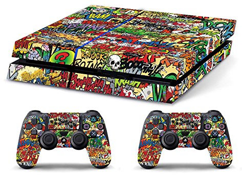 Skin Compatibilité pour PS4 HD STICKERBOMB Cover Decal Bundle Faceplates et Skins