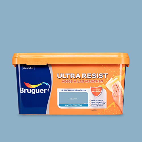 Bruguer ULTRA RESIST Pintura para paredes ultra lavable Azul Real 4L