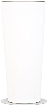 STARFIVE Pot lumineux avec pierre en acier inoxydable pour fixation, pot en résine éclairé, pots lumineux, pour extérieur ou intérieur. 139,9 h 85 cm