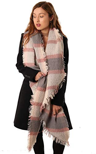 Style Slice Women's Tartan Scarf Thick Warm Blanket Ladies Scarves, Plaid Check Long Large Oversized Soft Shawl and Wrap Christmas Gifts for Women