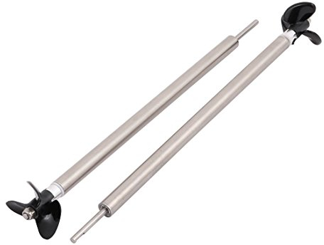 sourcing map 1Paar Boot Modell Zubehör 3mm Dmr. 200mm Lange Antriebswelle 3-Flügel Propeller