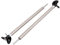 sourcing map 1Paar Boot Modell Zubehör 3mm Dmr. 200mm Lange Antriebswelle 3-Flügel Propeller