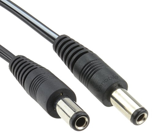 kenable 2.5mm x 5.5mm DC Connector Lead Male to Male Power Cable 0.5m [0.5 metres]