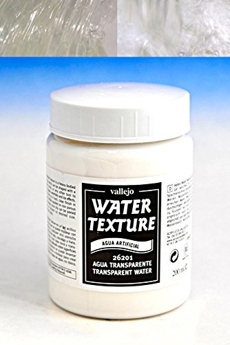 Botella de 200 ml con textura de agua transparente efecto diorama