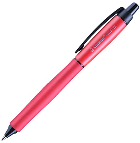 Retractable Rollerball Pen - STABILO PALETTE - Pack of 1 - Red