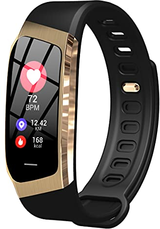 Fitness Trackers with Heart Rate Monitor Blood Pressure Message Notification Smart Watch Sleep Monitor Pedometer Step Counter Watch for Men Women