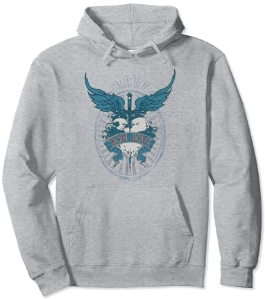 Bon Jovi Winged Heart Pullover Hoodie