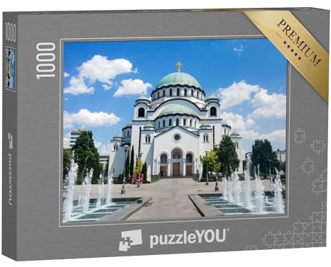 puzzleYOU: Puzzle 1000 Teile „Kirche des Heiligen Sava in Belgrad, Serbien“ – aus der Puzzle-Kollektion Weitere Europa-Motive
