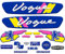 Kit Autcollants 103 Vogue pour décorer Votre mobylette Peugeot comme à l'époque (Bleu)