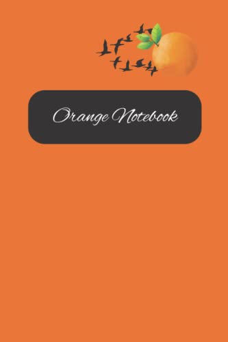 Orange Notebook: Pocket size lined notebook journal 120 pages 6 x 9 inches