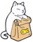 Feed Myself Emaille Pins süße schwarze weiße Katzen getrockneter Fisch Tasche Broschen Revers Abzeichen Cartoon Tier Schmuck Geschenk für Kinder Freunde Useful and Fashion