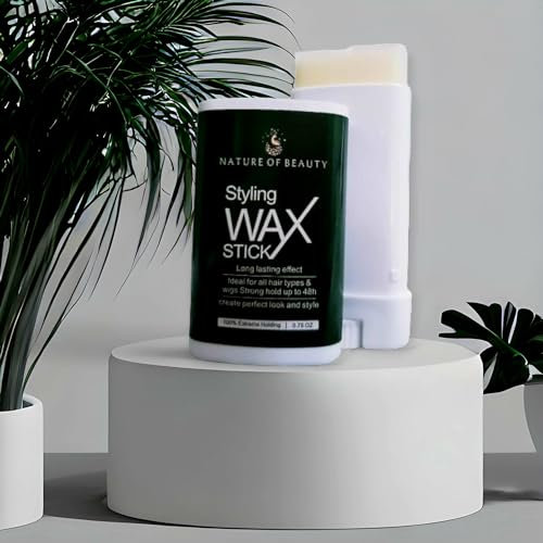 Nature Of Beauty Bâton de cire coiffante pour perruque et cheveux unisexes