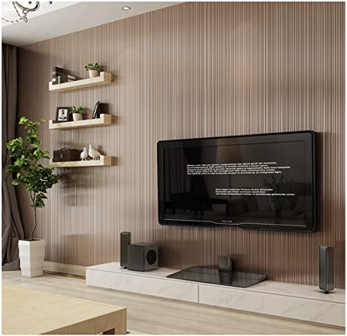 Curry Vliestapete Moderne Minimalistische Einfarbig Tapete 3D Nadelstreifen Tapete für Wohnzimmer Schlafzimmer TV Hintergrundwand - 0,53 m x 9.5 m